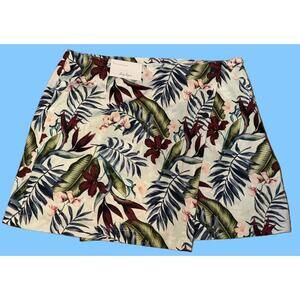 Lady Hagen Golf Skorts Women's Size 16 Floral Palm UPF 50+ NEW NWT!